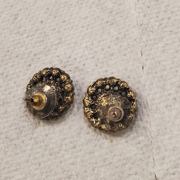 Vintage Rhinestone Big Stud Earring 🌴 - Picture 5 of 9